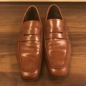 Salvatore Ferragamo Brown Penny Loader 8 3E